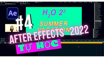 BÀI 4: Tìm hiểu cửa sổ Character và Effects & Presets, Adobe Bridge |Học animation với After Effects
