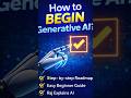 How to Start Generative AI in 30 Seconds #ai #generativeai #llm #aiengineer #machinelearning #genai