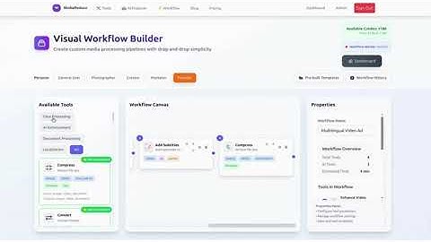 Introducing Visual Workflow Builder - MediaReduce