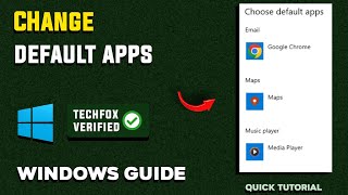 How to Change Default Apps in Windows - Full Guide