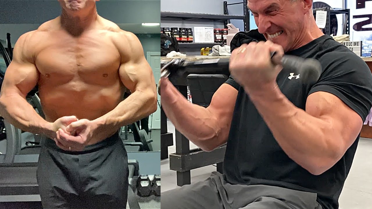 Hitting Arms & Posing with DAD | Father Son Workout
