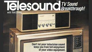 The first TV sound bar: 1980 TeleSound with TeleStereo