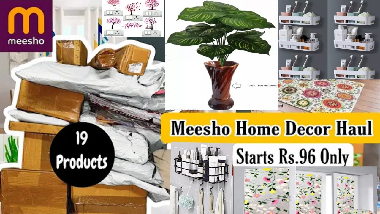 20 meesho home and kitchen decor and organiser items haul meeshohaul