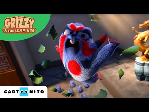 Grizzy En De Lemmings | De Kungfumeesters | Cartoonito