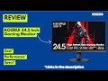 KOORUI 24.5” Gaming Monitor Review 200Hz, 1ms IPS, HDR400, Adaptive Sync Budget Competitive Monitor