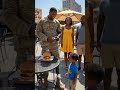 Soldier Surprises Hungry Little Boy With a Giant Burger ❤️🍔