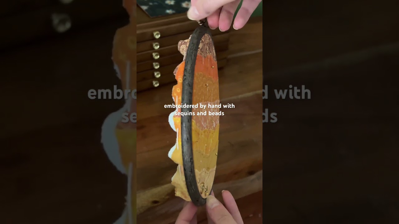 Sunset fabric collage I made recently :) 