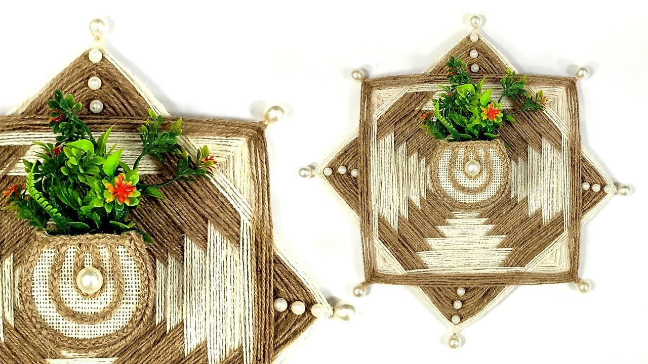 Awesome Jute Decoration Idea Wall Hanging Crafts Junction YouTube