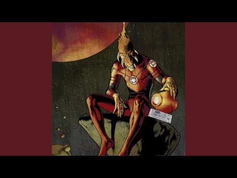 LARFLEEZE OF THE ORANGE LANTERN CORPS.