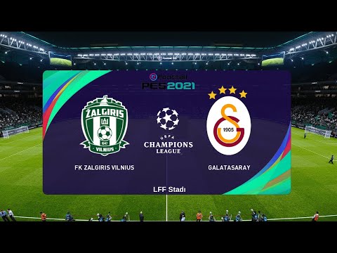 FK Zalgiris vilnius - Galatasaray | UEFA Şampiyonlar Ligi 2. Eleme turu ilk Maçı | eFootball Pes