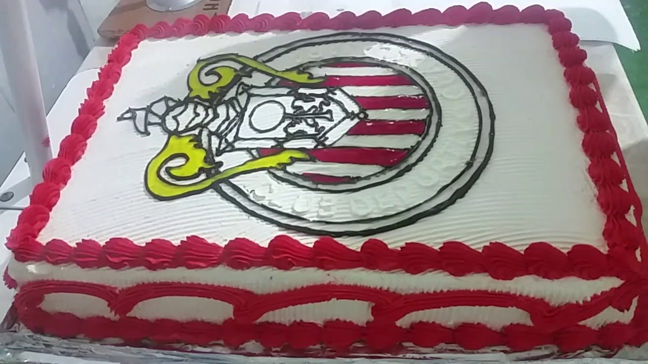 Pastel / dibujo de escudo chivas - YouTube