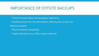 010 Resilience and Recovery   Disaster Recovery Sites