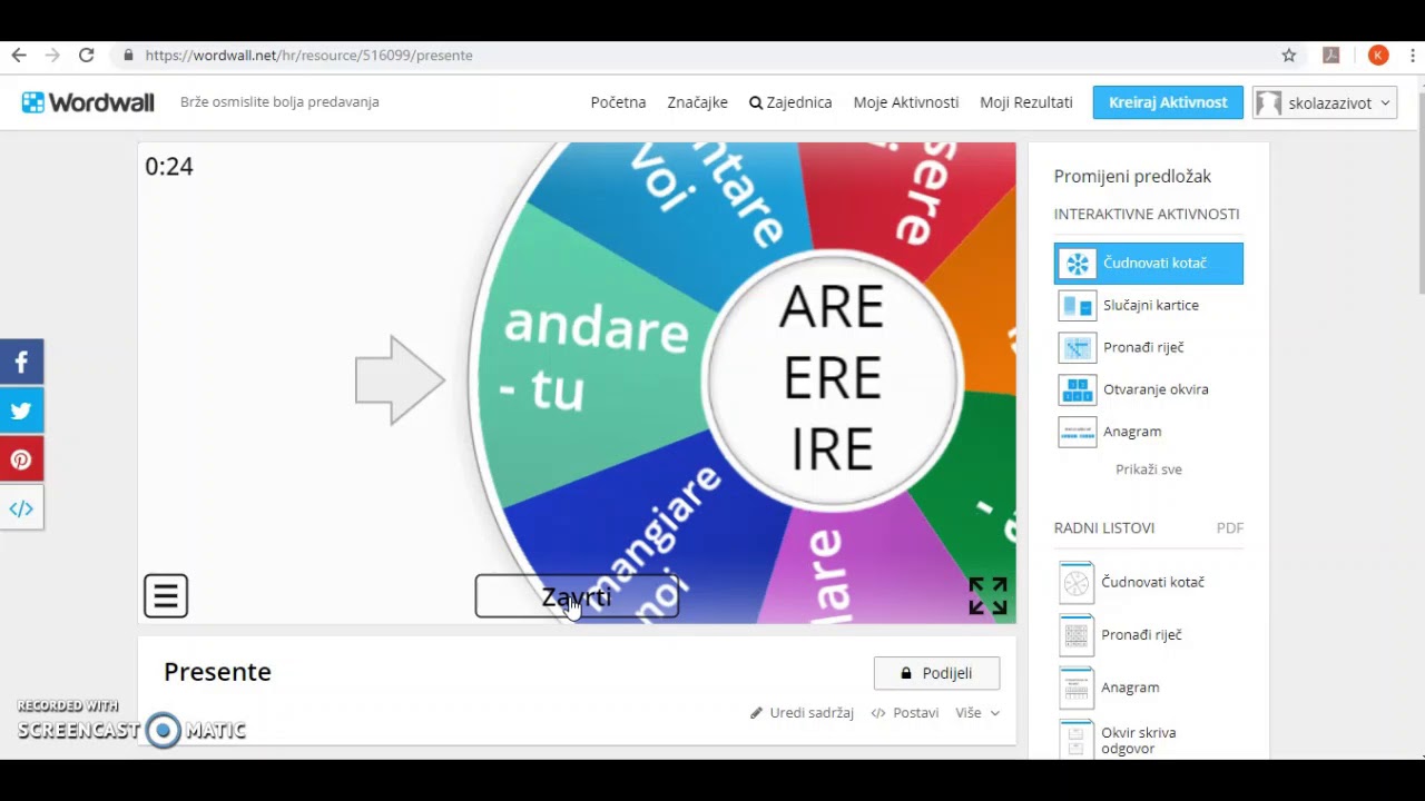 Kako napraviti kviz u wordwall