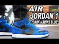 WATCH BEFORE YOU BUY ! Air Jordan 1 Dark Marina Blue REVIEW &amp; On Feet in 4K