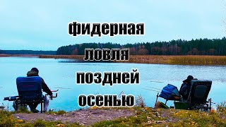 картинка: Фидерная ловля подлещика поздней осенью.