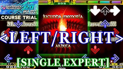 [LEFT/RIGHT] DDR A20 PLUS - Jucunda Memoria [SINGLE EXPERT] 譜面確認＋クラップ