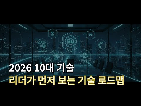 2026 비즈니스를 바꿀 10대 돌파 기술: 의사결정·연결·제조의 재설계