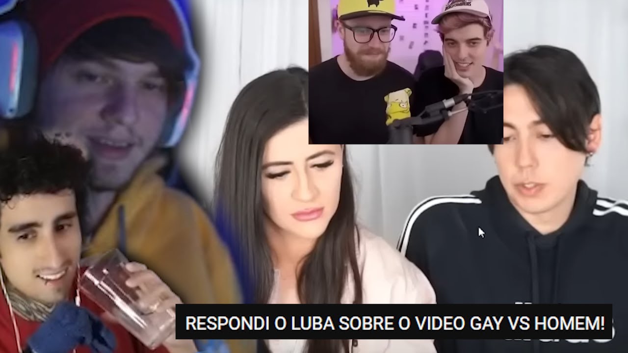 Goularte reagindo ao Felps reagindo a resposta do Gay vs Homens