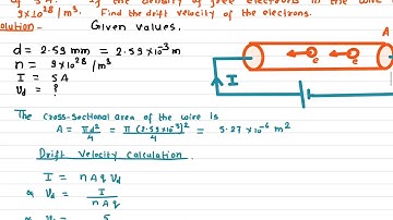 Finding the Drift Velocity of the Electrons # Lecture 6