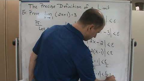 Calc1   Sec  2 5   Precise Definition of Limit   Example1