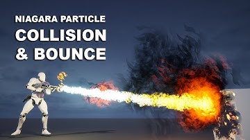 Unreal Niagara Particle Collision and Bounce