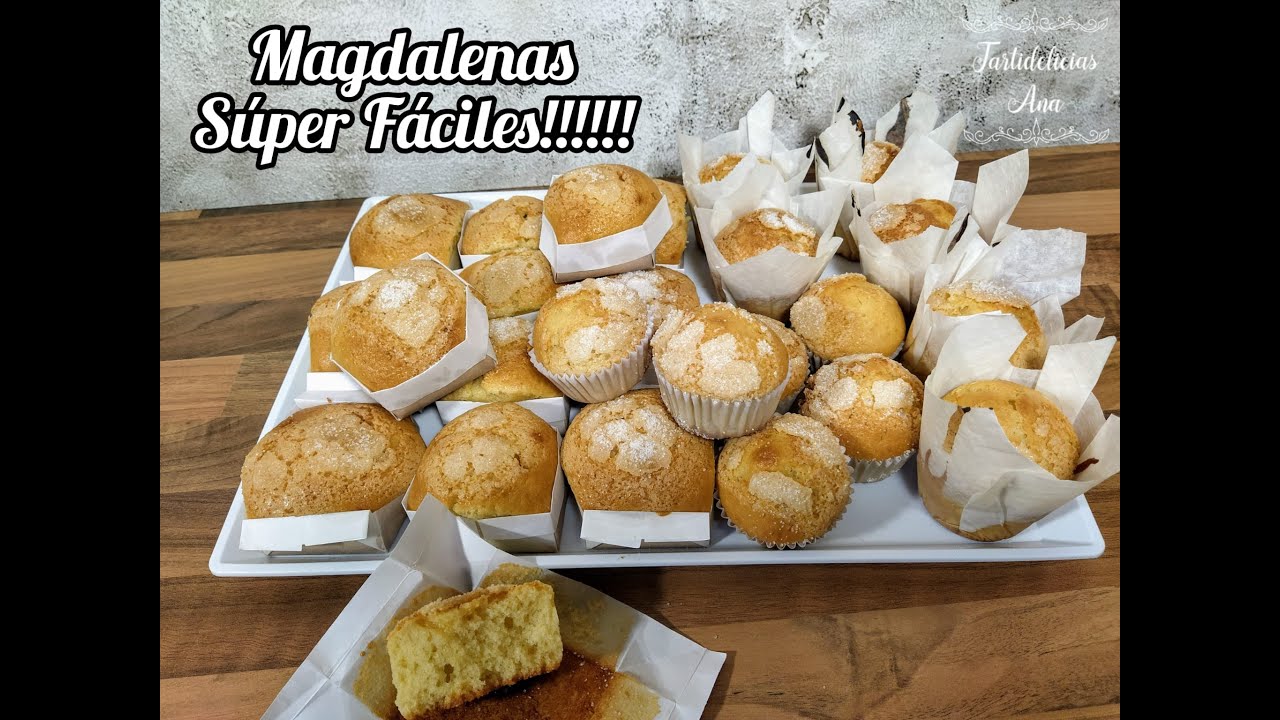 MAGDALENAS SÚPER FÁCILES!!! CON MOLDES CASEROS 