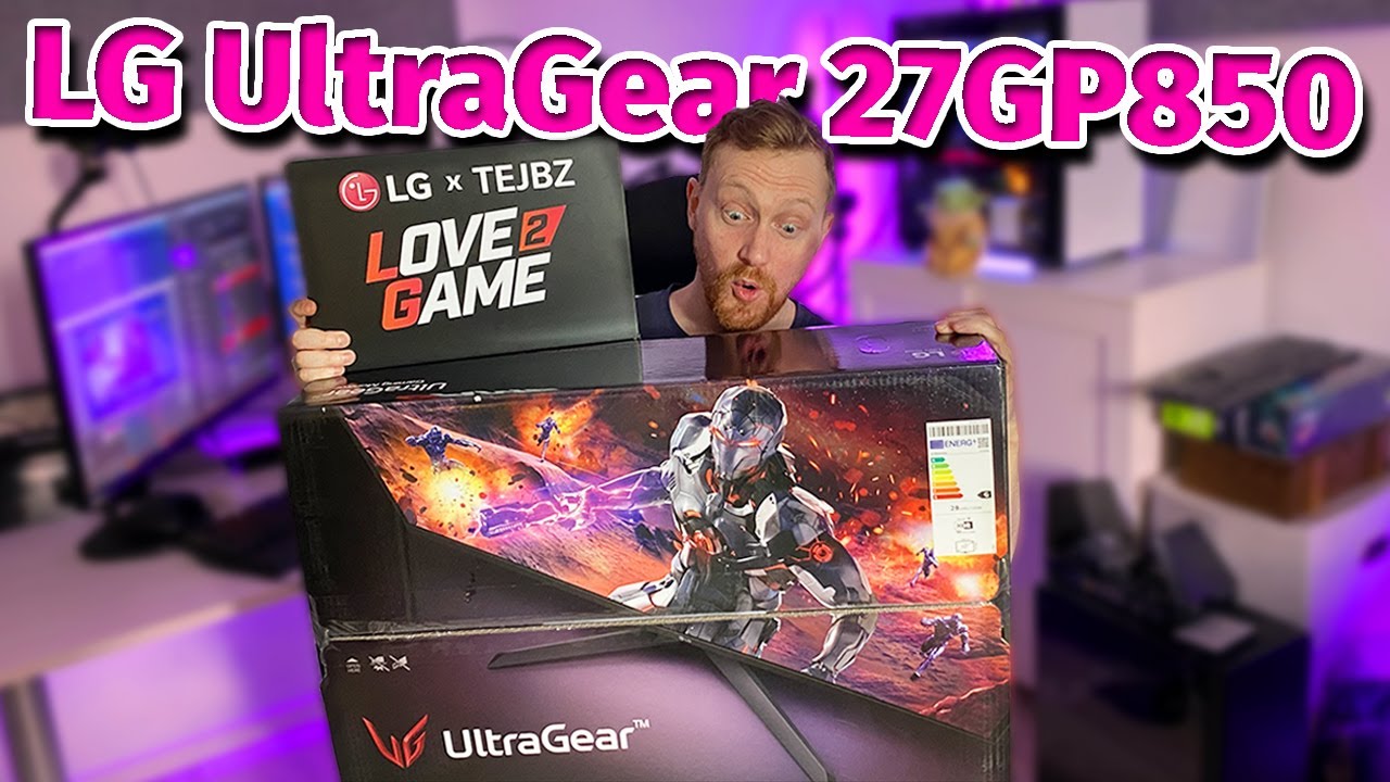 The Best Monitor For Gaming? (LG 27GP850 Unboxing & Review) 