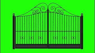 gate opening closing green screen video, Green Screen Cancello Gate Open
