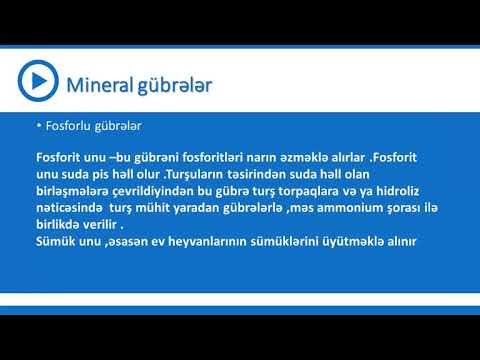 Video: Kimyəvi gübrələrin üç əsas növü hansılardır?