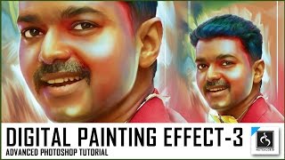 Advanced Photo to Colorful Digital Painting Photoshop Tutorial Part-3/5 | MutualGrid