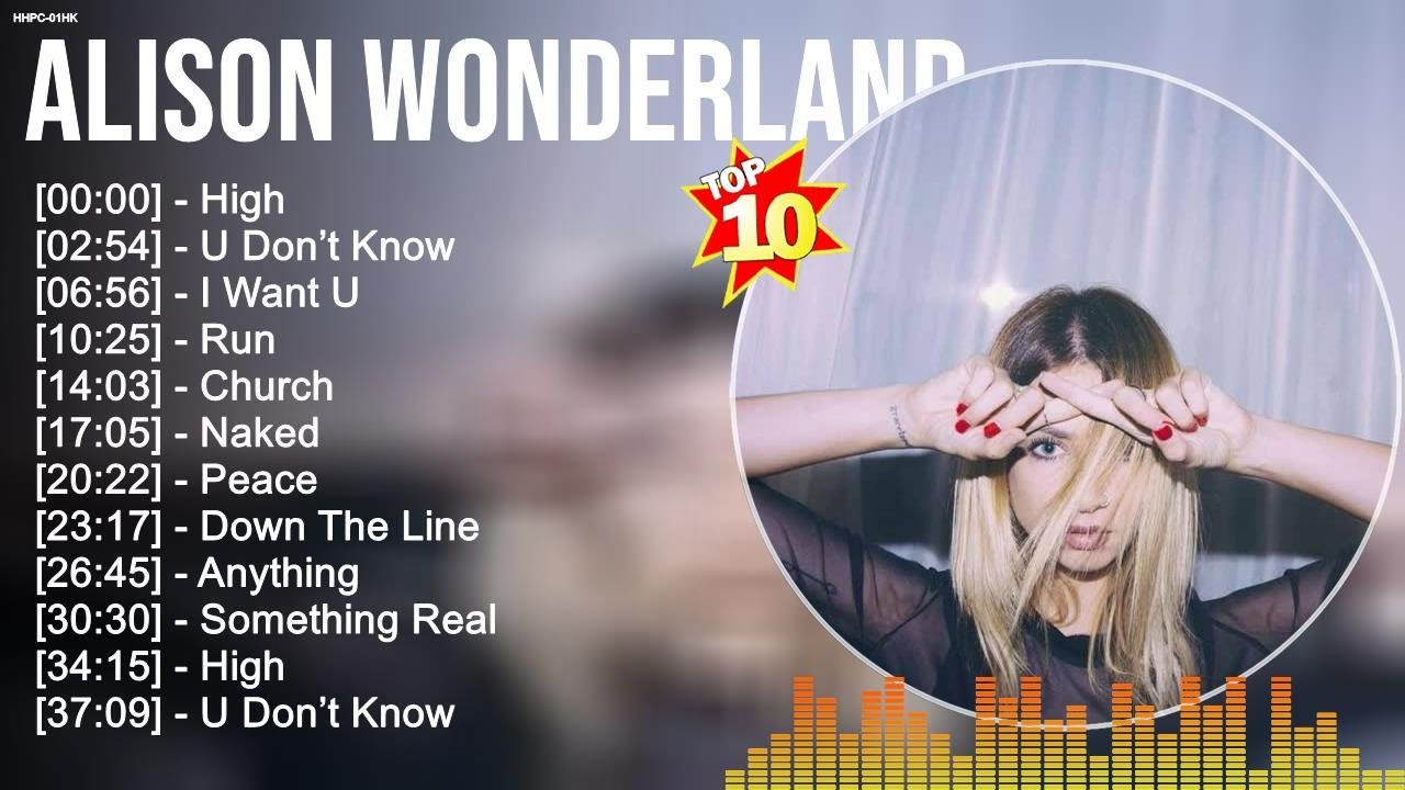 A l i s o n W o n d e r l a n d Greatest Hits EDM Music Top 10 Hits