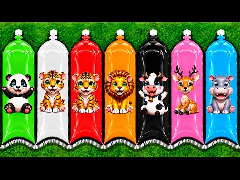 UNBOXING: Elephant, Giraffe, Lion, Tiger, Leopard, Kangaroo, Hippo, Rhino, Zebra, Panda, Pig.