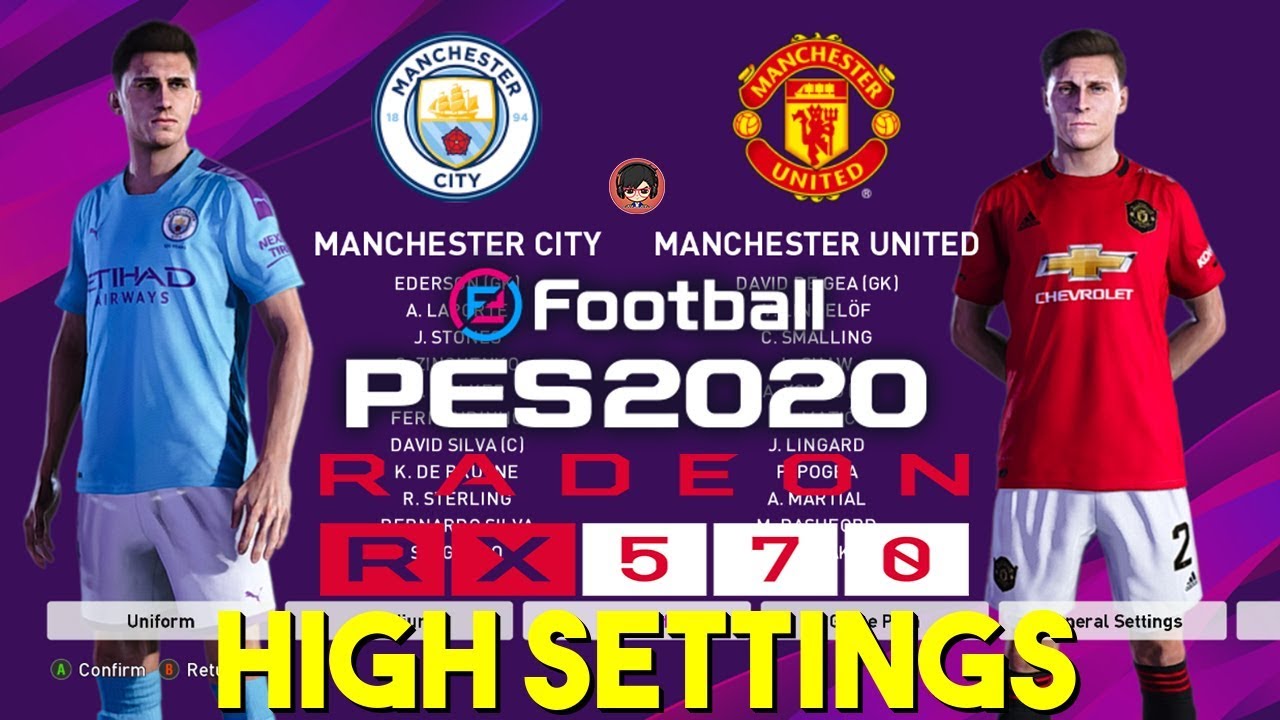 PES 2020 PC DEMO | RX 570 | i5-4570 | 8GB RAM | HIGH SETTINGS