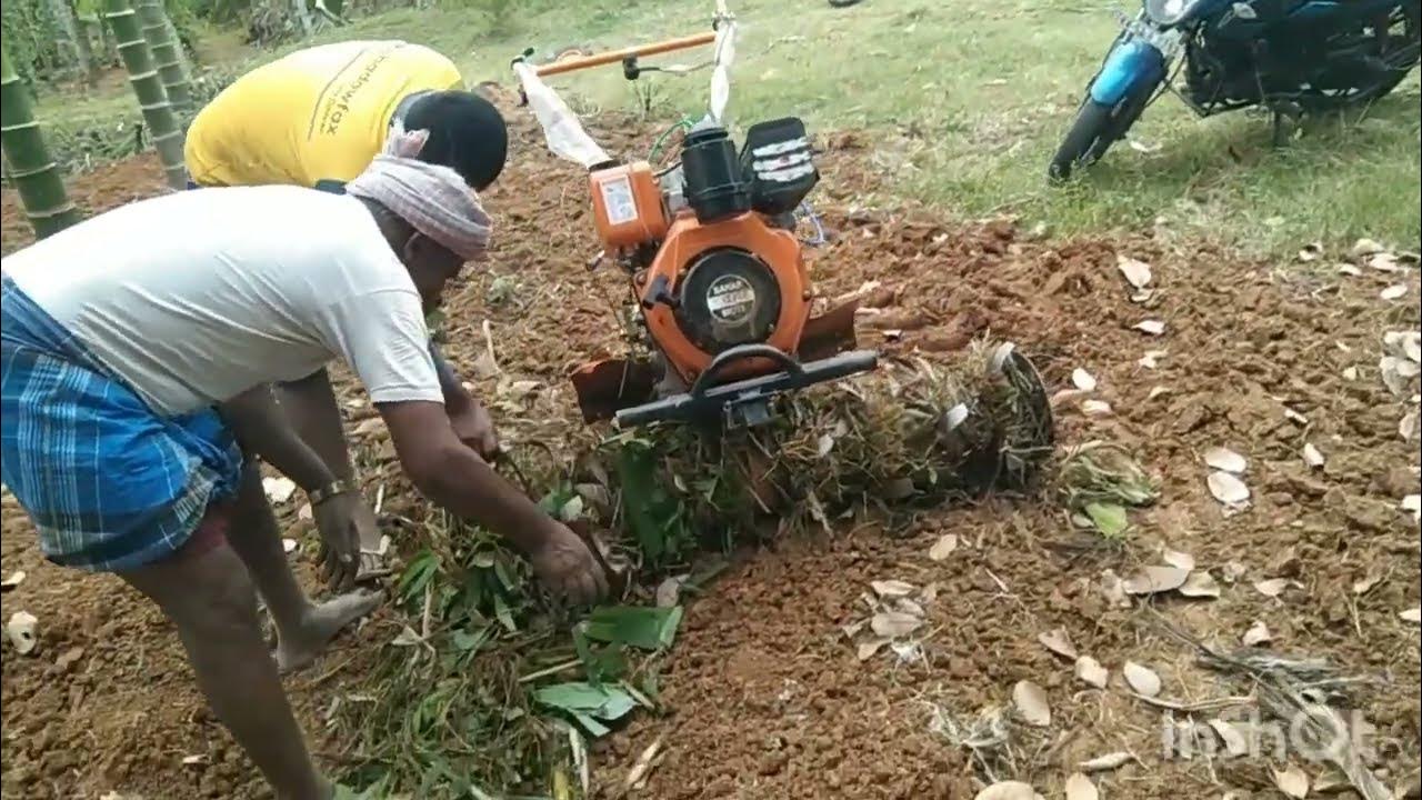 tractor/ how to use Rotary Tiller/ kannada YouTube