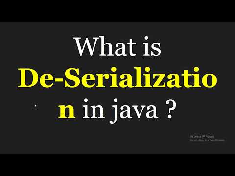 What is Deserialization