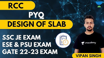 PYQ OF DESIGN OF SLAB | RCC | GATE & ESE | CE | Vipan Singh