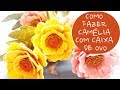 Como Fazer Camélia com Caixa de Ovo / DIY egg carton Camellia