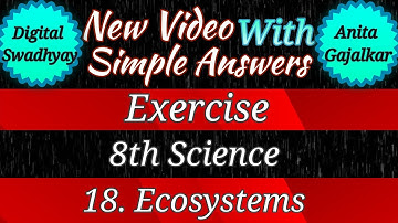 18. ecosystems 8th class experience ।ecosystem class 8 exercise । ecosystem class 8 । 8th science 18
