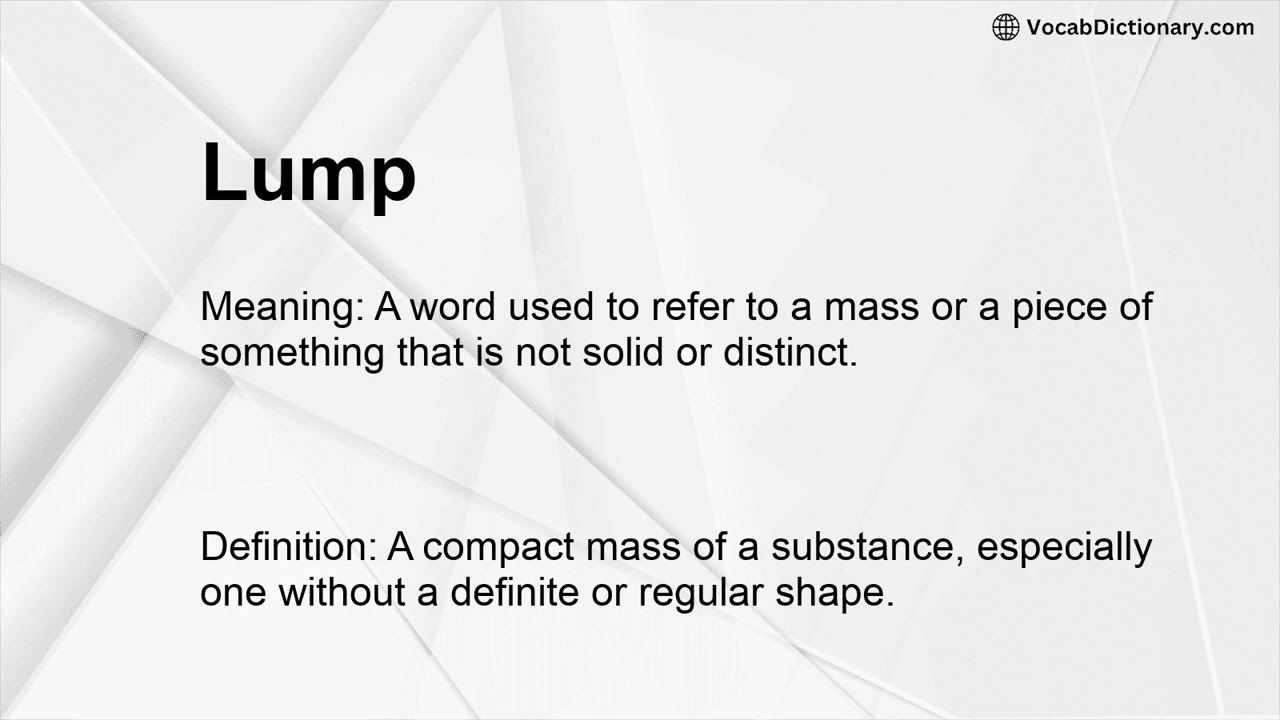 Lump Meaning