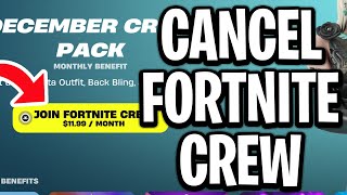 How To Cancel Fortnite Crew Subscription (Chapter 7) - Full Guide