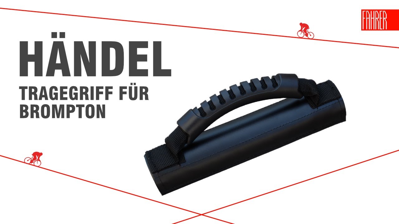 Poignée De Transport Universelle Pour Cadre Vélo – Cuir 225x25mm – Neuve