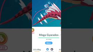 Got Lowest Cp shiny Mega Mon #shorts #mega #gyarados #ultragoo #lowcp #pokemon #gaming #shiny