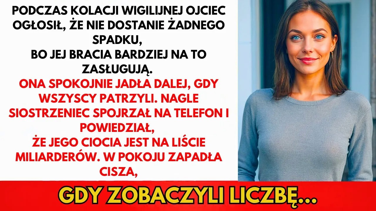 Na Kolacji Wigilijnej Tata Powiedział: „Nic Nie Dostaniesz” — Potem Zobaczył Listę Forbes
