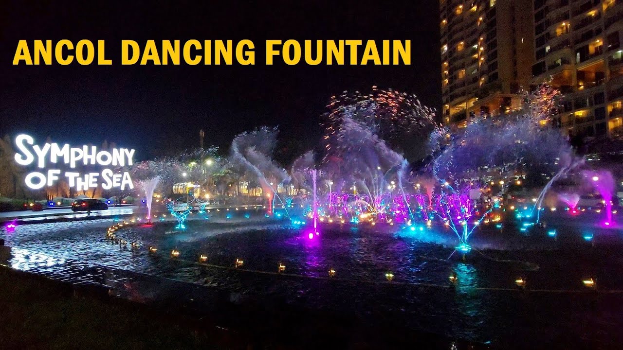 Air Mancur Menari Ancol ❗ ANCOL DANCING FOUNTAIN ❕ jingle unit rekrasi di Ancol - JAKARTA 4K HDR
