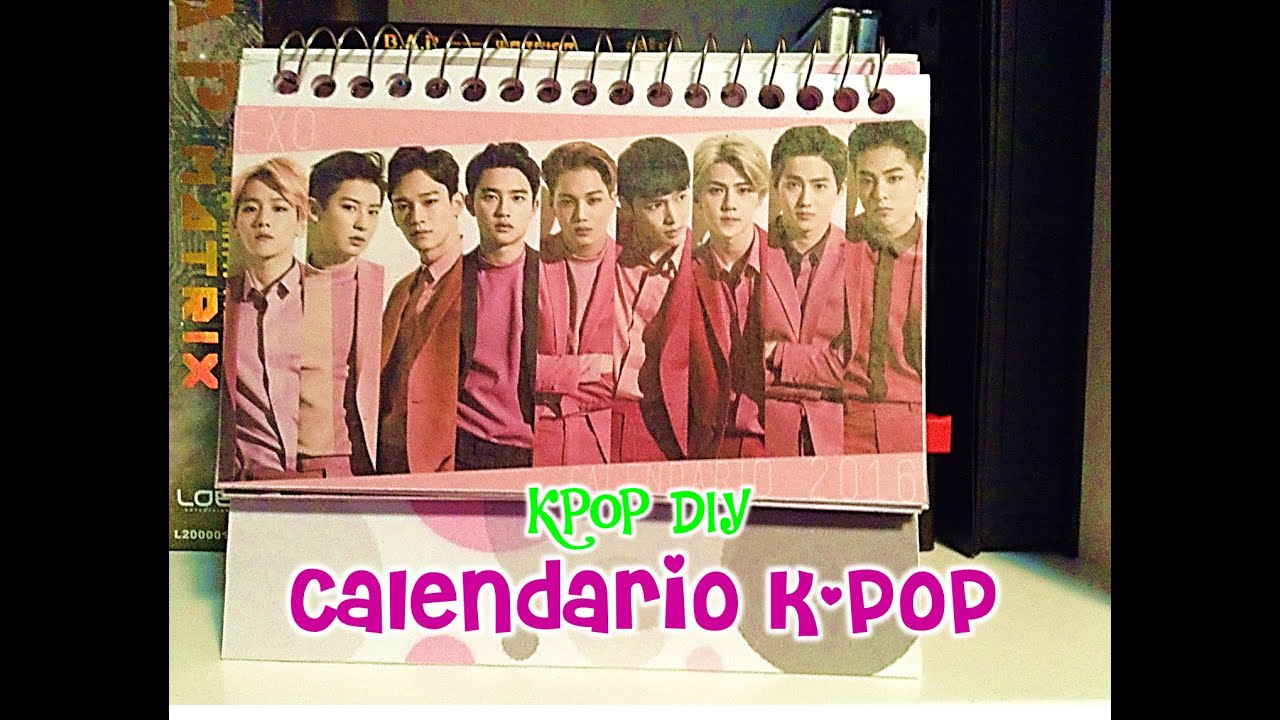 KPOP DIY Como hacer un calendario de escritorio (EXO+Descargable BTS Español/English) camera iphone 8 plus apk