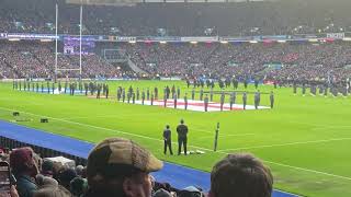 Spine tingling Flower of Scotland, Murrayfield, 6 Nations v England, 14th February 2026