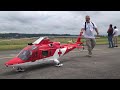 Giant aw109k2 agusta westland rc scale rega turbine model helicopter