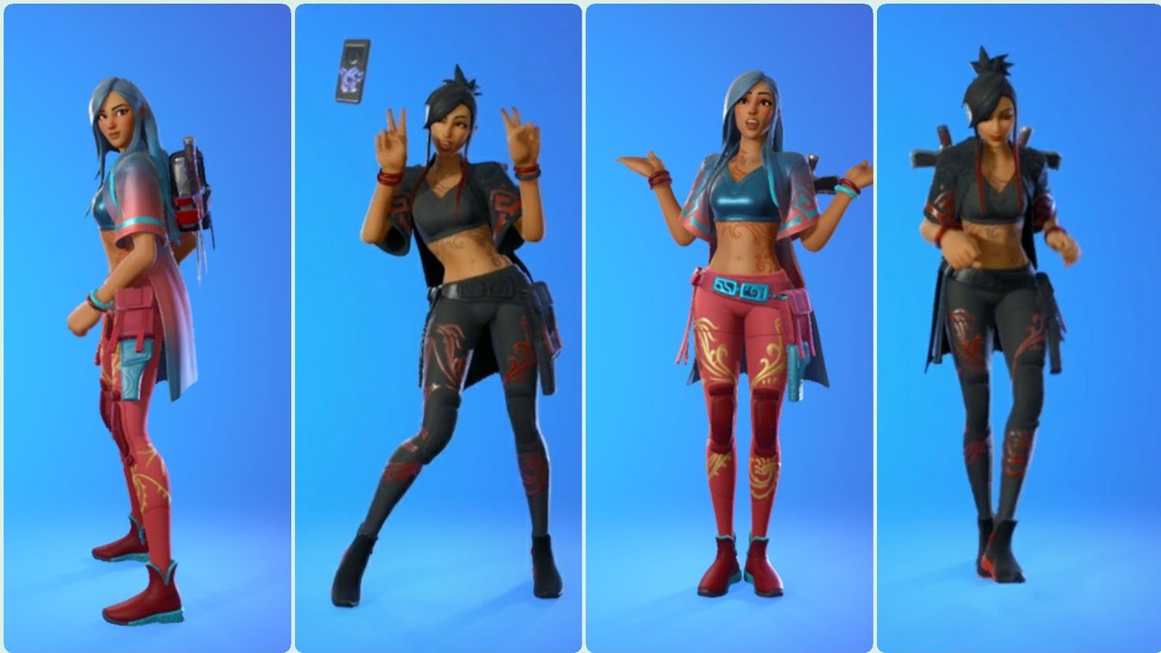 fortnite Sierra Skin Showcase With Icon Series Dances & emotes