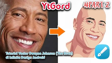 Tutorial membuat Vector Dwayne Jhonson (The Rock) di Infinite Design Android Part 2