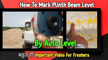 Plinth Beam Level Marking | RL Marking | RL Transfer | By Auto Level